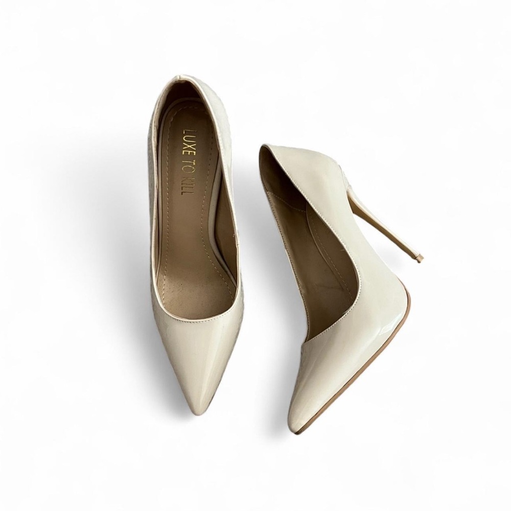 Cream Pointed Heels - Luxe to Kill